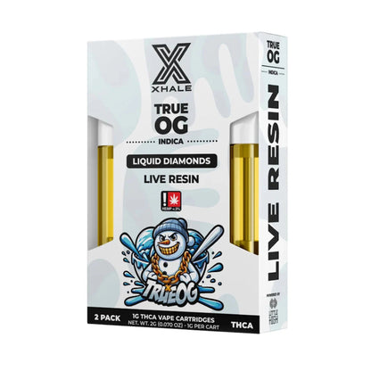 Xhale THC-A Live Resin Device - 2 Pack (2000mg) True OG (I)