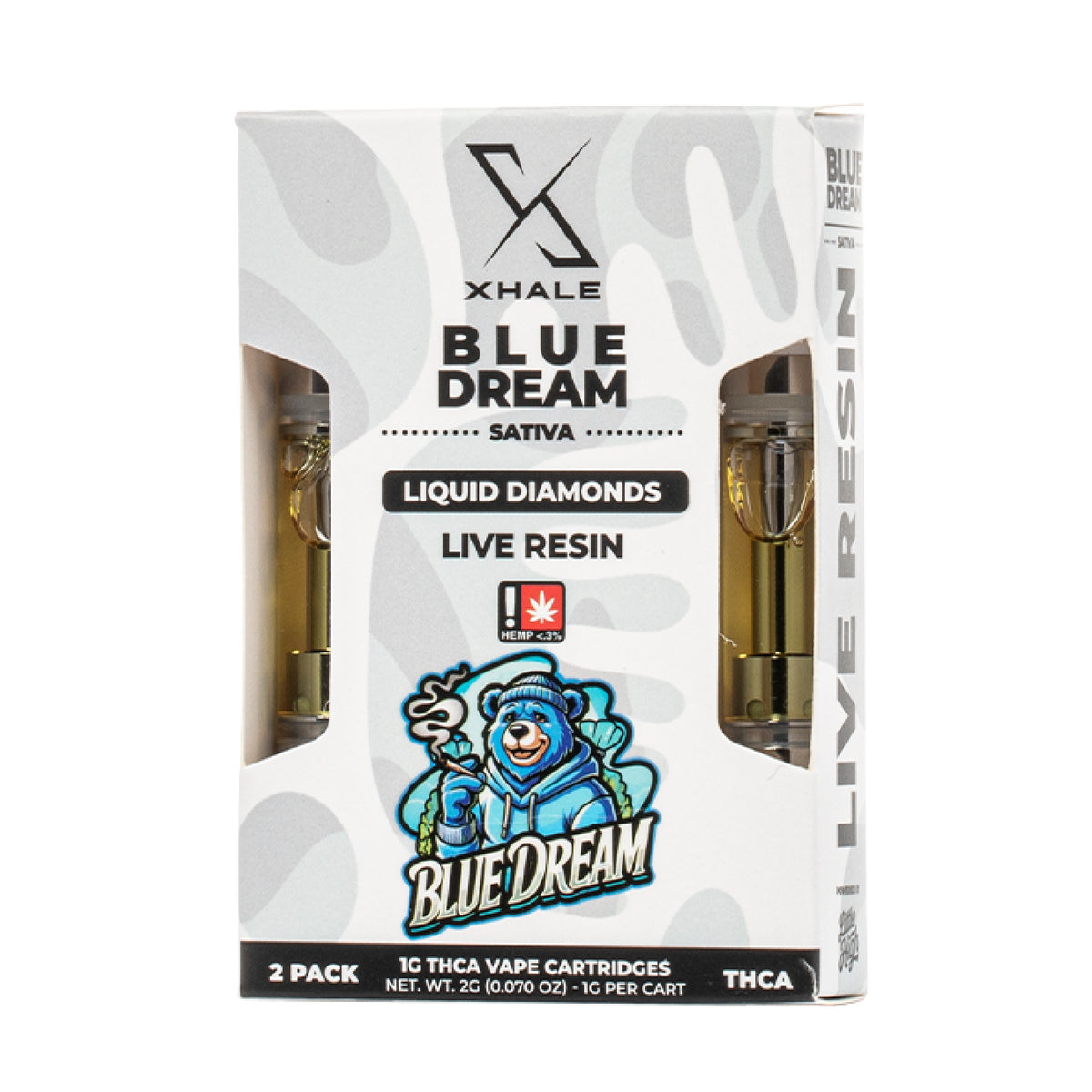 Xhale THC-A Live Resin Device - 2 Pack (2000mg) Blue Dream (S)