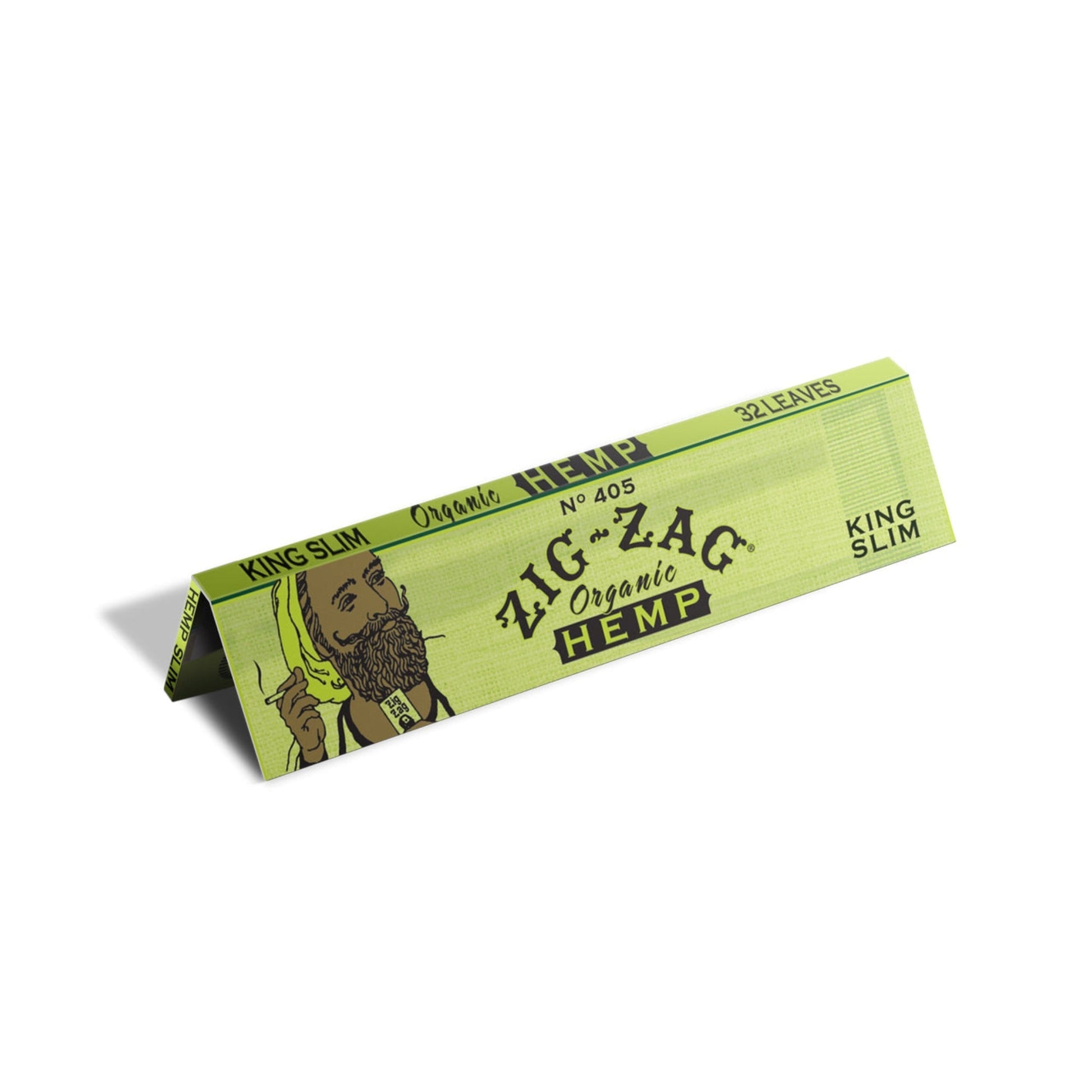 Zig Zag Green Regular Size Rolling Papers - Full Box Of 25 Packs (70mm, Cut Corners) Made In France