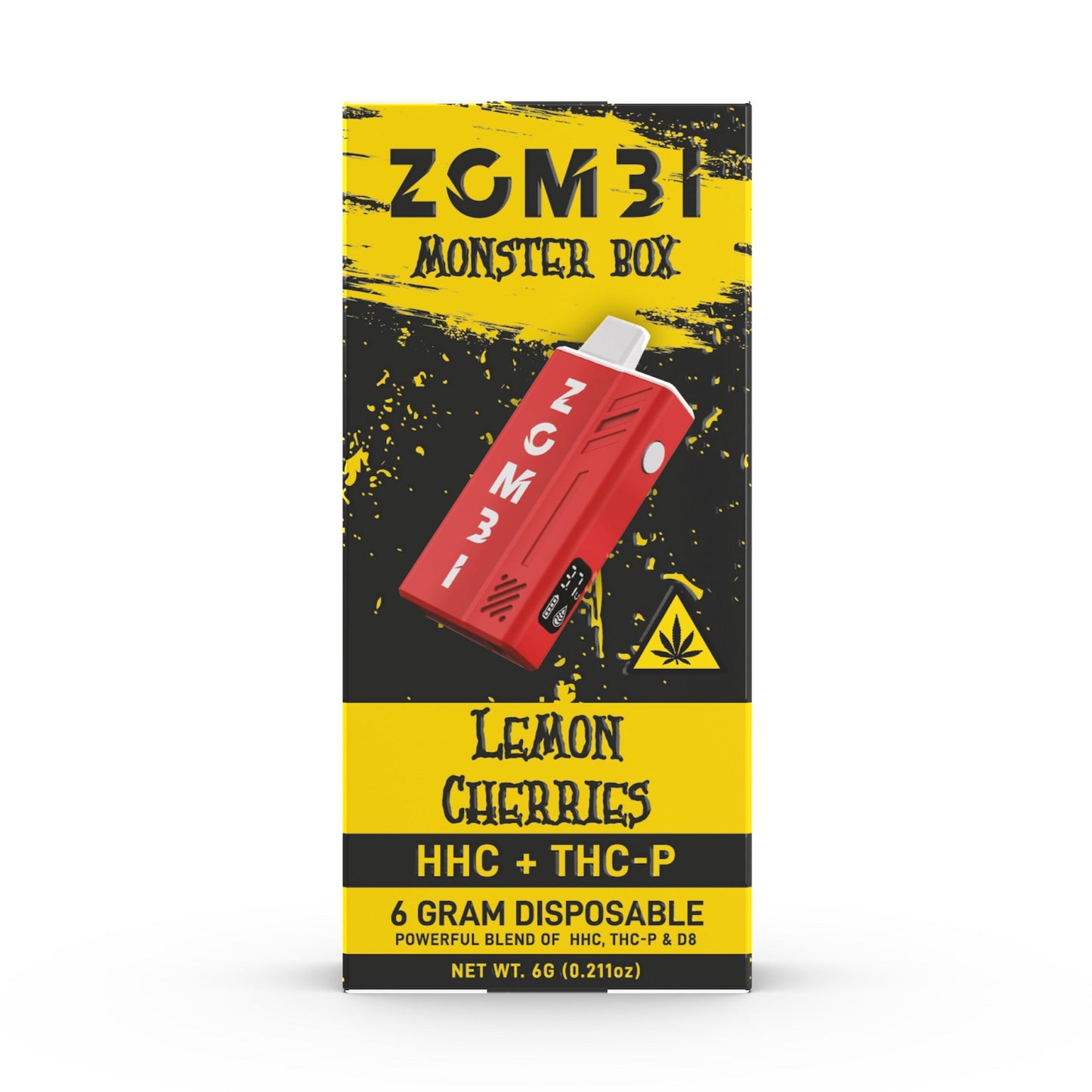 Zombi THC-P + HHC Monster Box Vaporizer - 6000mg Lemon Cherries (S)
