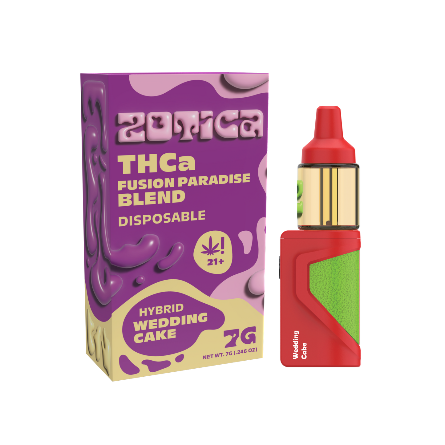 Zotica Big Cloud Wedding Cake THC-A Vaporizer - 7000mg