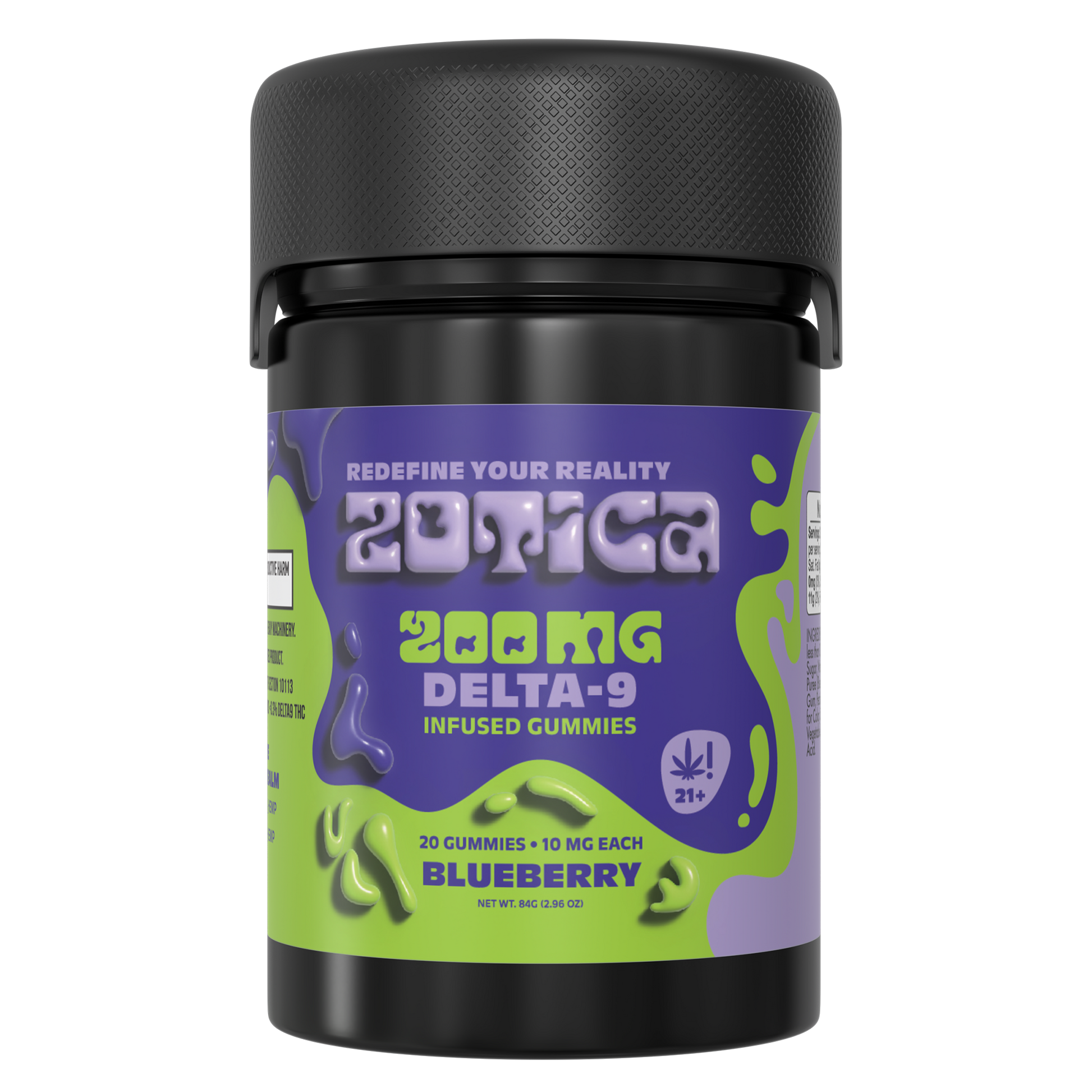 Zotica Delta 9 Blueberry Gummies - 200mg