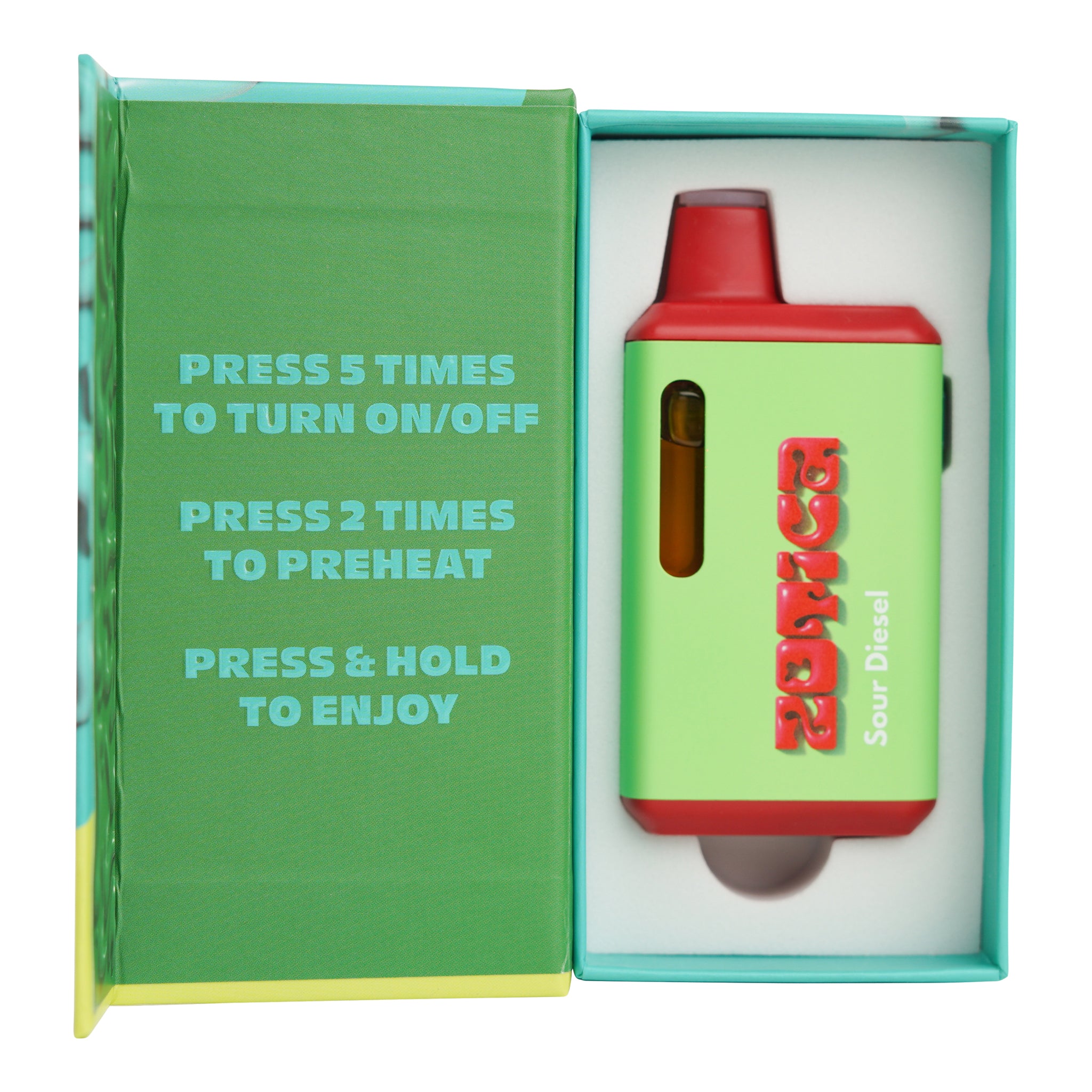 Zotica Green Hulk Sour Diesel THC-A Vaporizer - 6000mg Zotica Green Hulk Sour Diesel THC-A Vaporizer - 6000mg