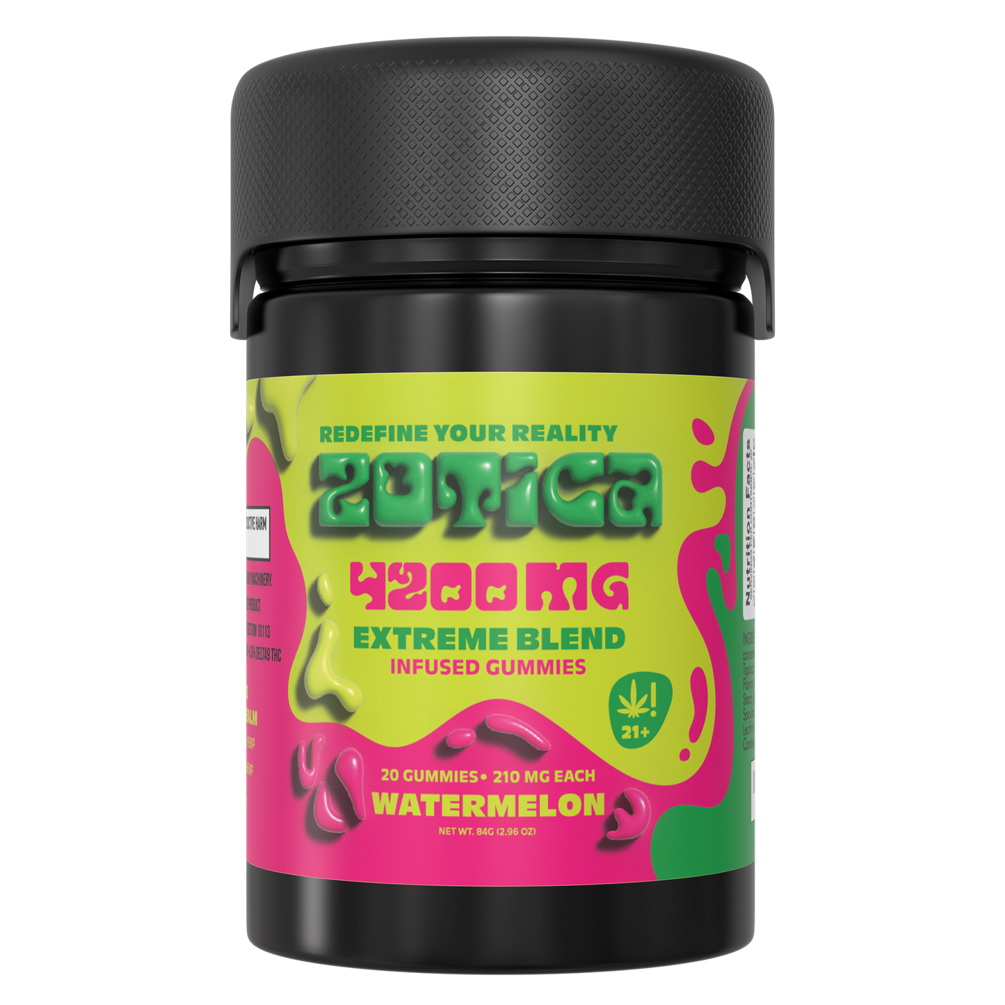 Zotica Extreme Blend Watermelon Gummies - 4200mg