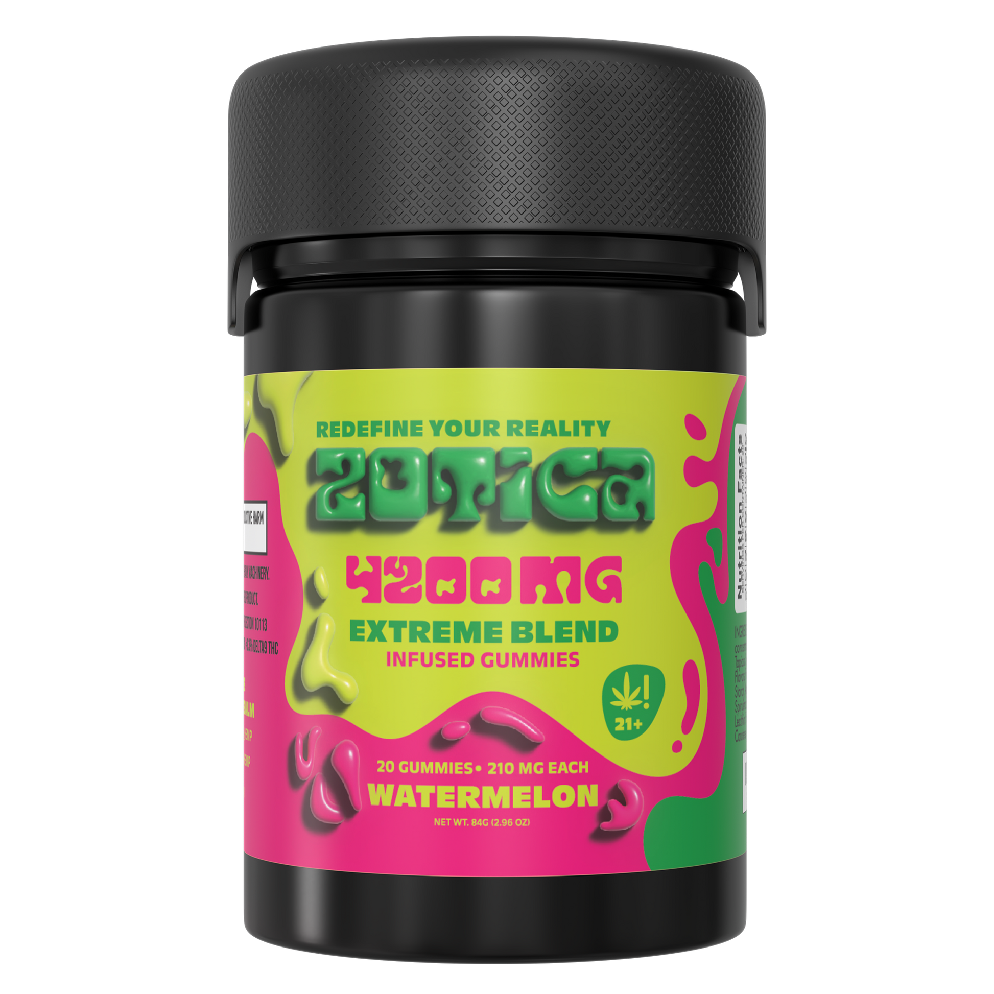 Zotica Extreme Blend Watermelon Gummies - 4200mg