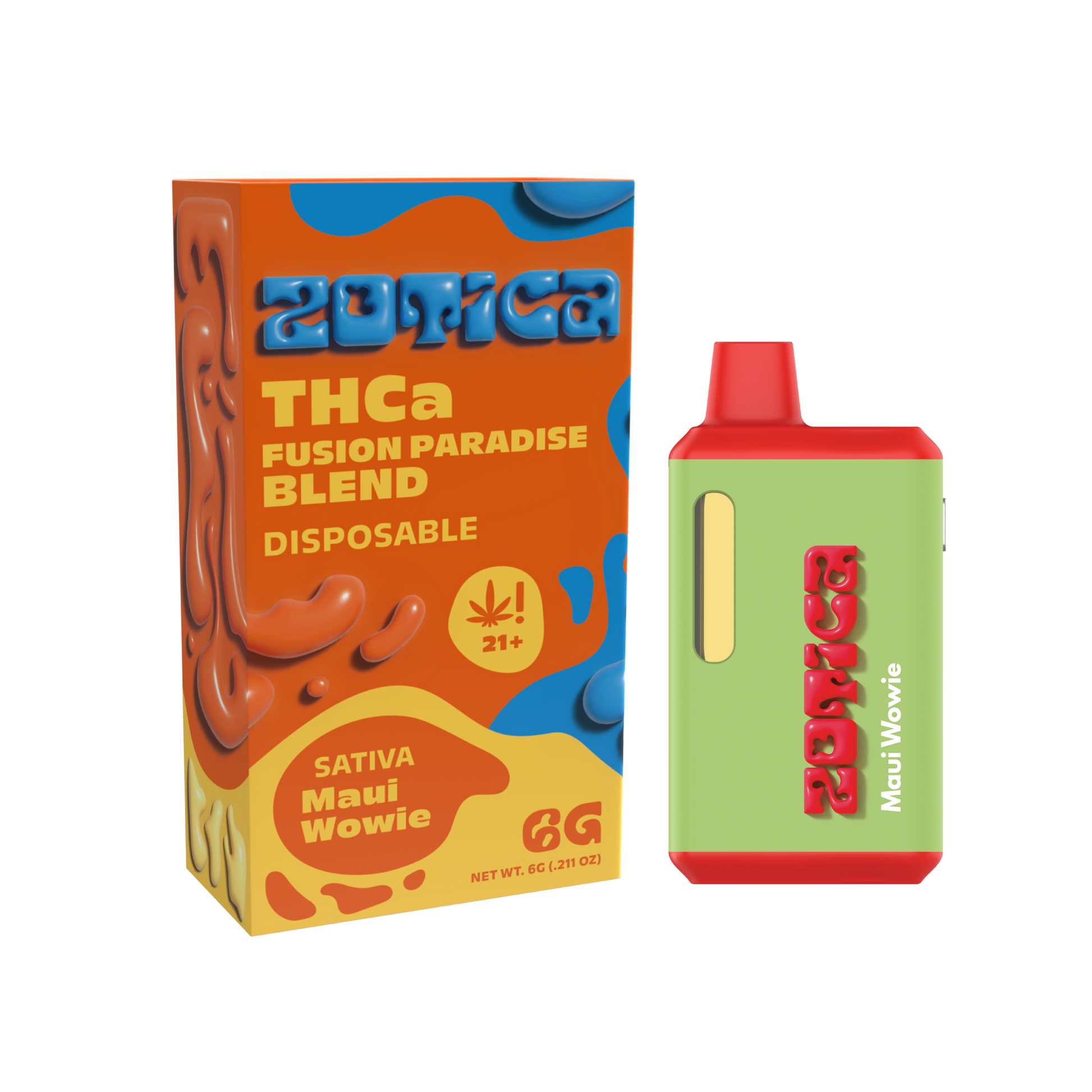 Zotica Green Hulk Maui Wowie THC-A Vaporizer - 6000mg - Everything 420 Zotica Green Hulk Maui Wowie THC-A Vaporizer - 6000mg - Everything 420