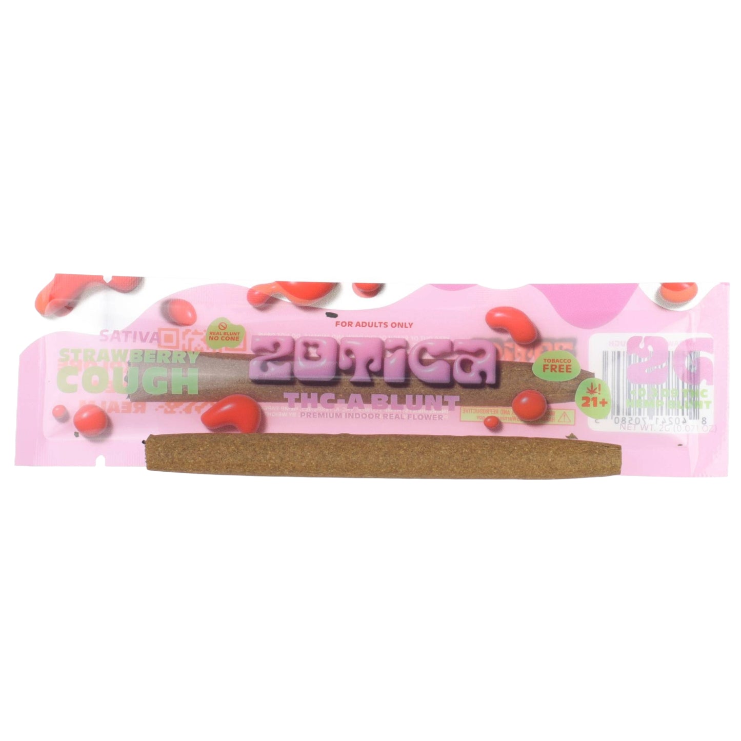 Zotica Premium THC-A Blunt - 2g Strawberry Cough (S)