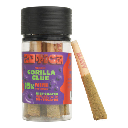 Zotica THC-A Blend Kief Gorilla Glue Mini Pre-Rolls - 10ct