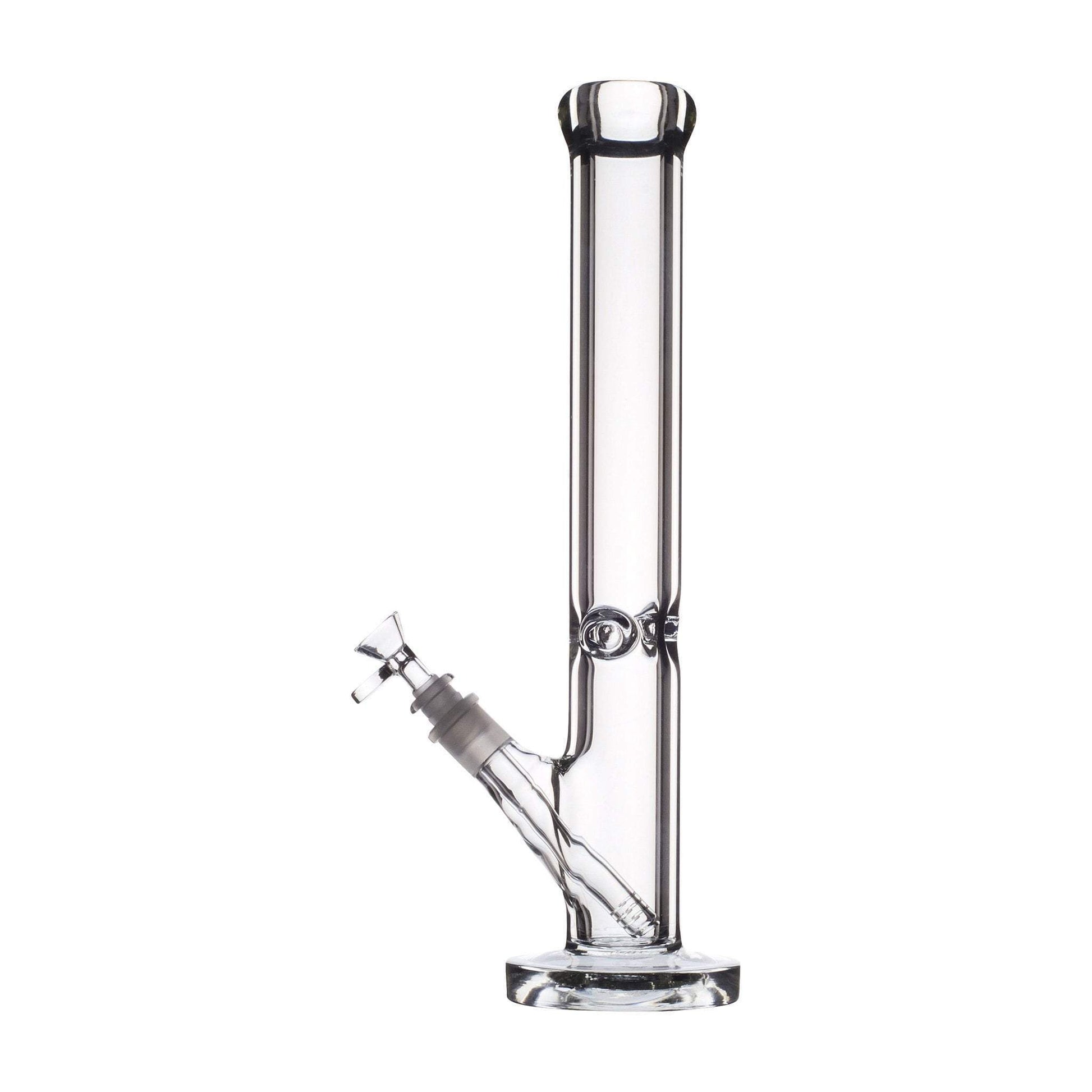 Huge 18-inch thick giant straight cylinder glass bong smoking device percolated downstem with ice catcher sleek design
