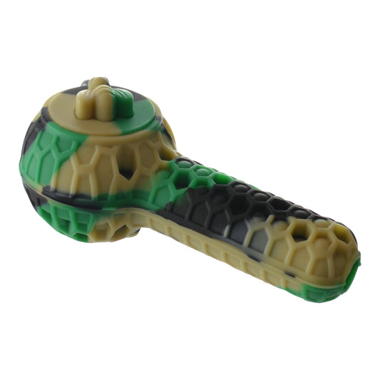 2 in 1 Silicone Pipe - 4.5in Camo