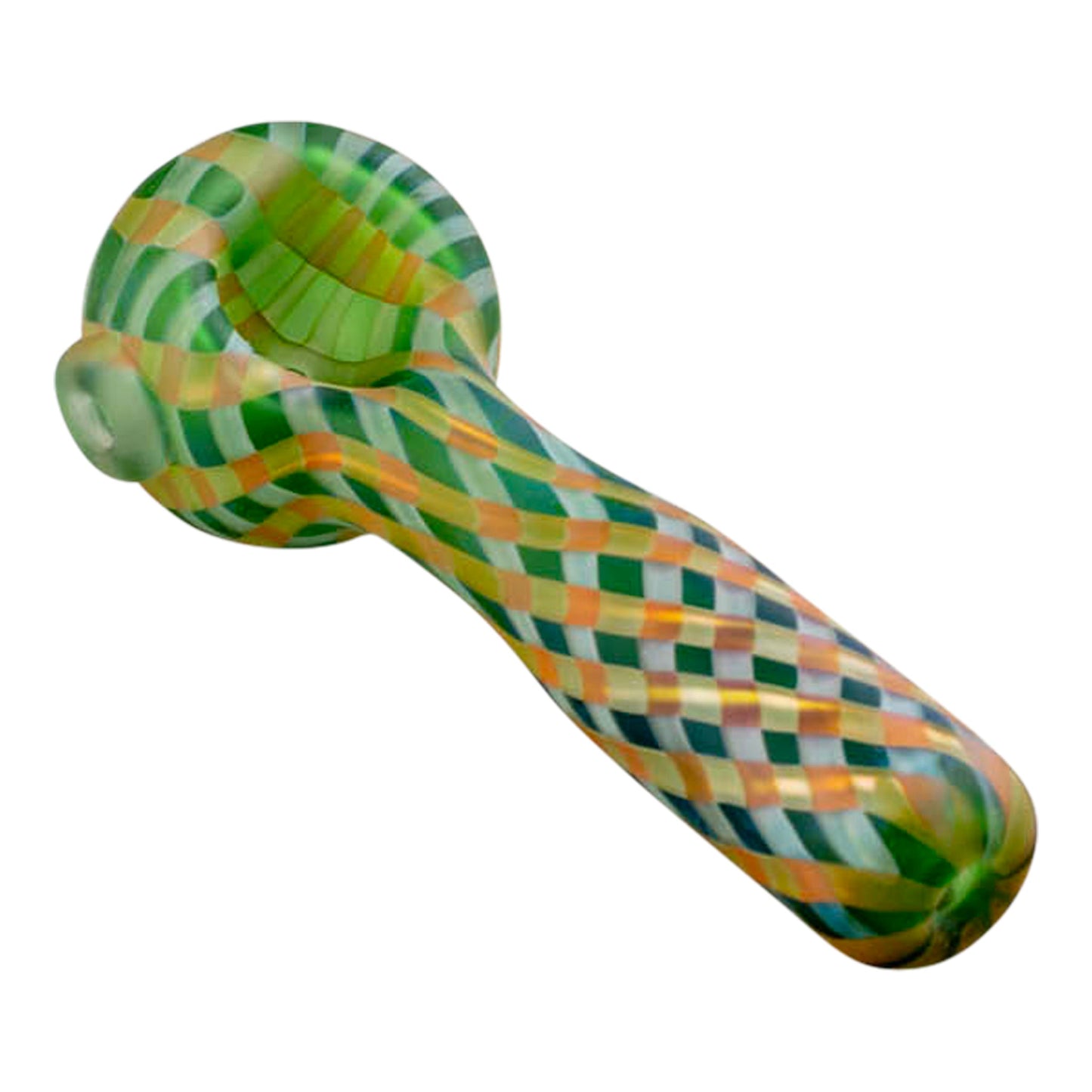 Lines In The Sand Glass Pipe Green