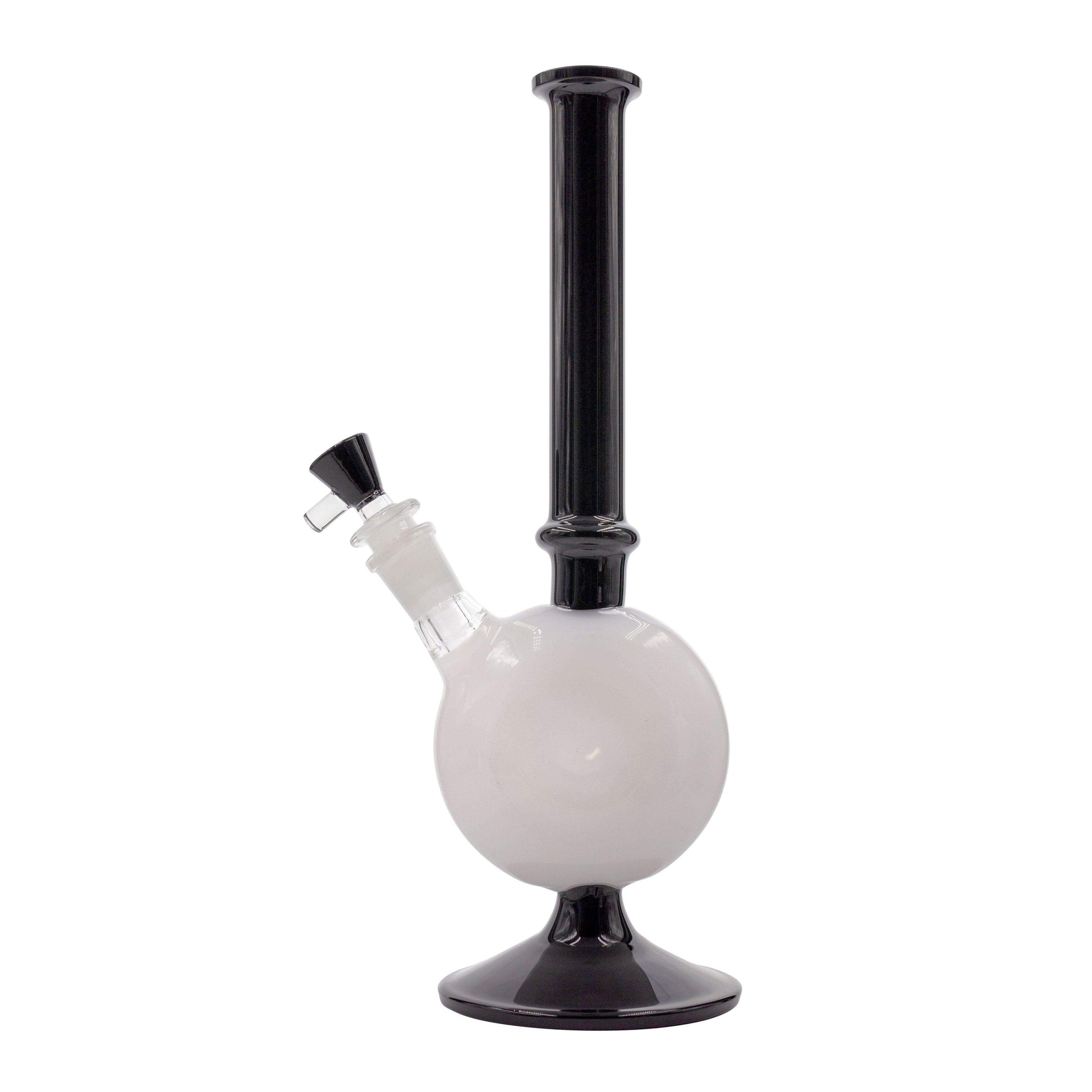 Classy 12-inch glass bong smoking device with splashguard eyeball-shaped chamber unique design