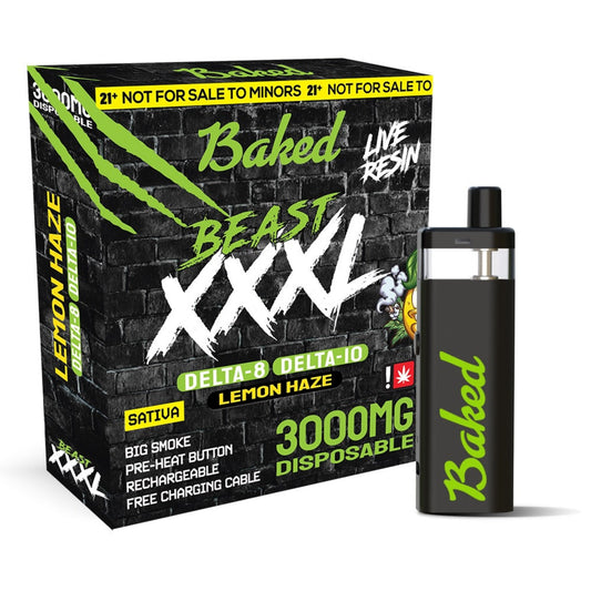 Baked BEAST D8/D10 Vaporizer Lemon Haze