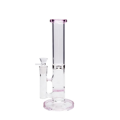 Banded Honeycomb Perc Bong - 25in Pink