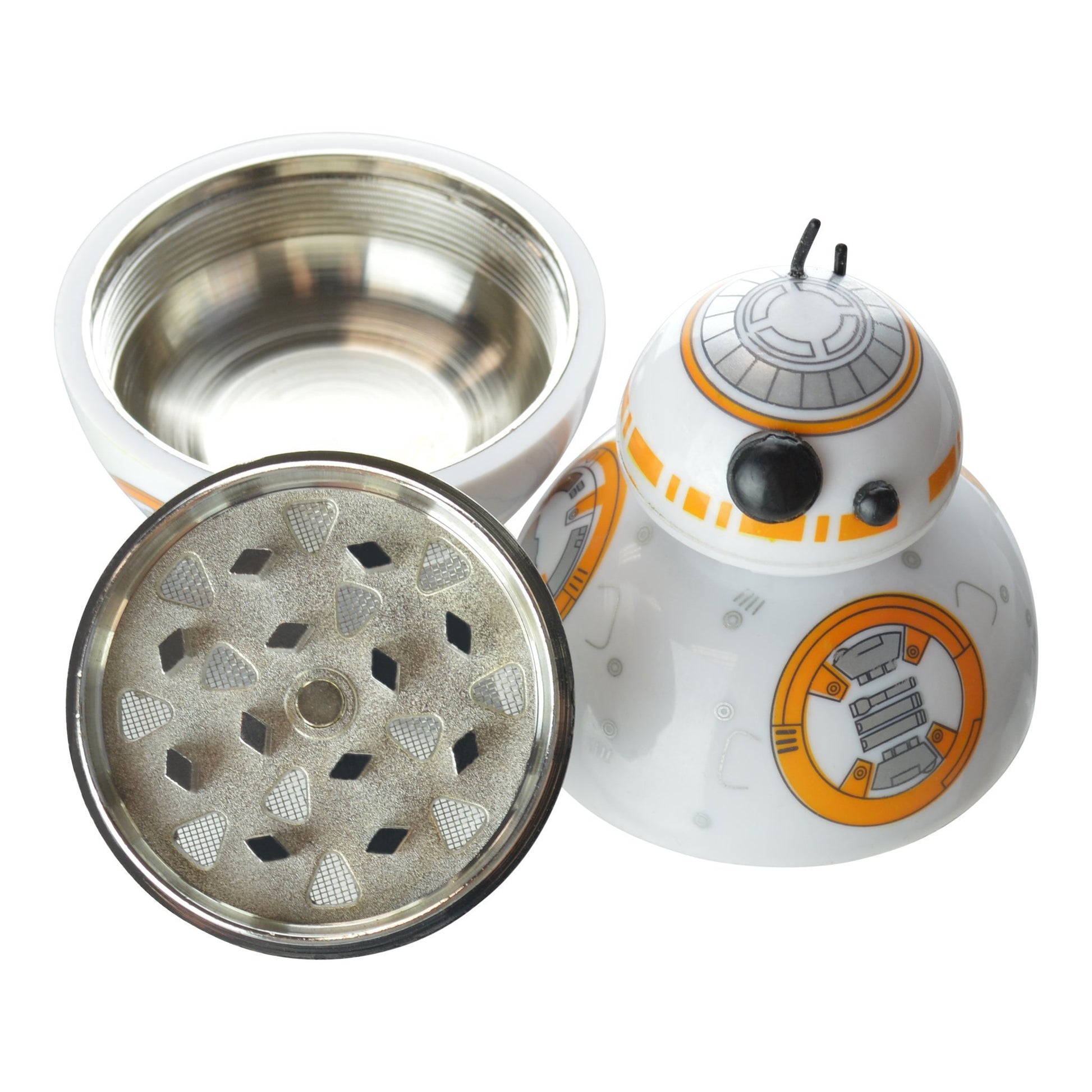 star wars tobacco grinder Inspired Boba Fett Herb Spice Crusher, 4 Layer Aluminum Magnetic Grinder, Sci-fi Kitchen Tool, Gift for Him Star Wars Death Star Herb