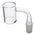 Beveled Edge Male Quartz Banger - Male Clear / 14mm