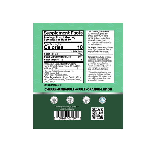 CBD Living Sour Assorted Gummies - 10 mg 10mg