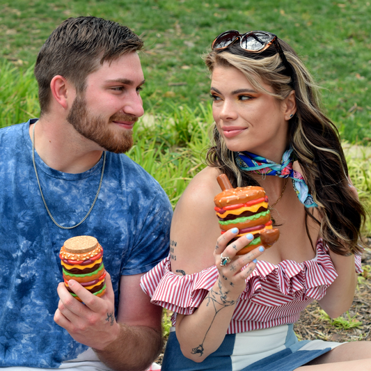 Cheeseburger Stash Jar - 4in