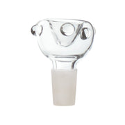 Clear Dotted Bowl Male 14mm
