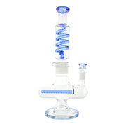 Colored Coil Inline Perc Rig - 14in Blue
