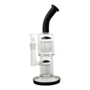 Colored Double Barrel Bong - 12in