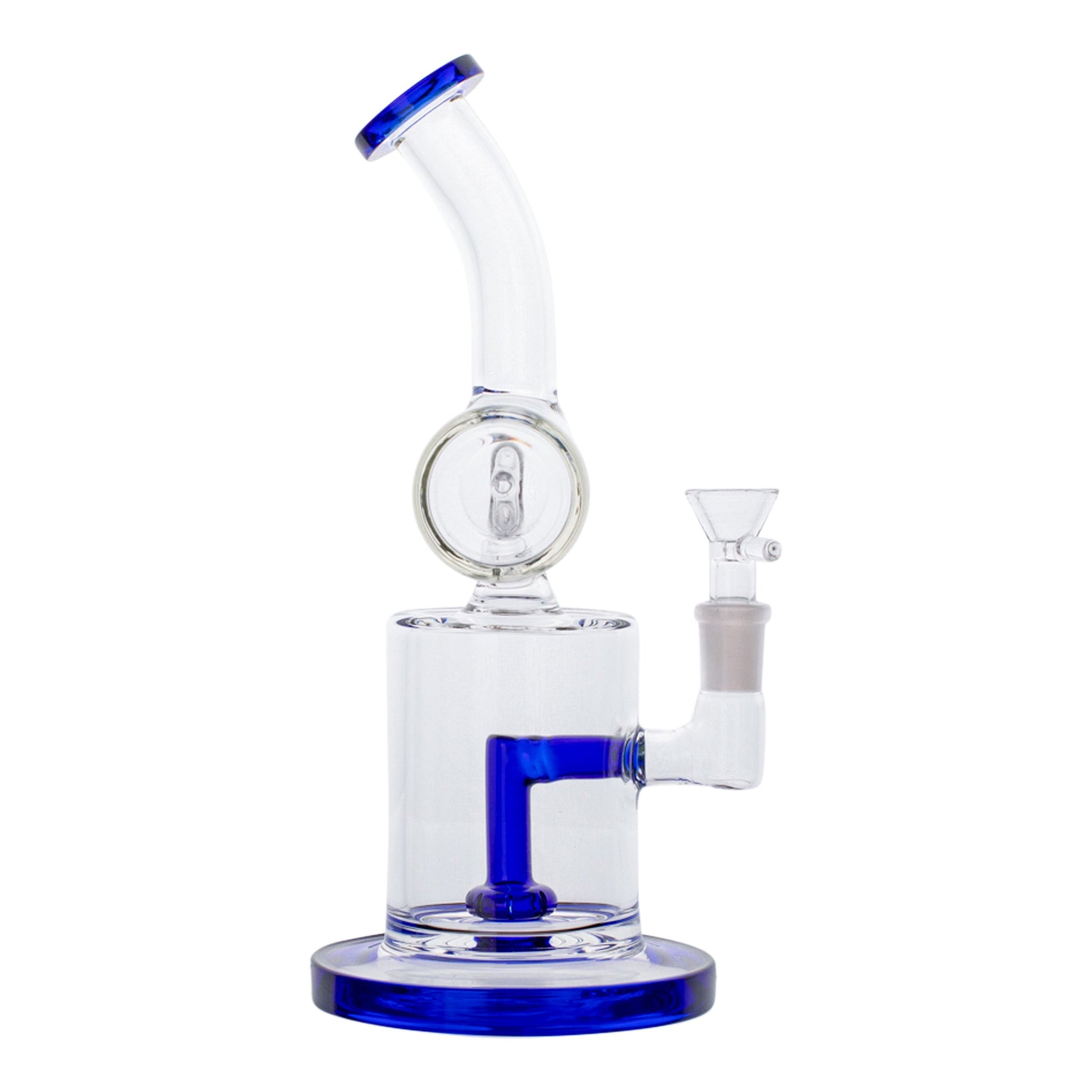 Colored Tip Inline Perc Bong - 10in