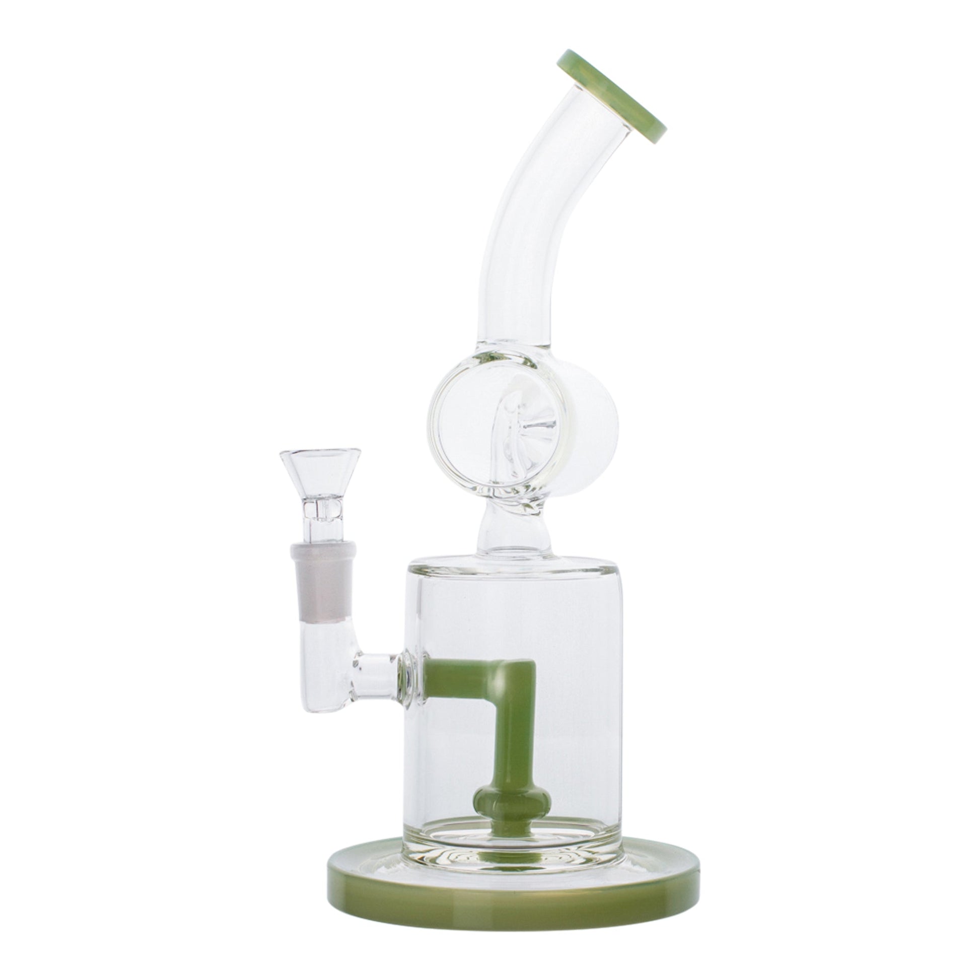 Colored Tip Inline Perc Bong - 10in