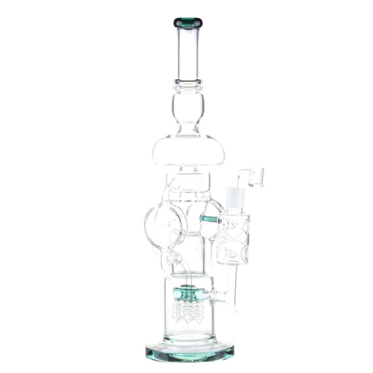 Cylindrical Funnel Perc Bong - 19in