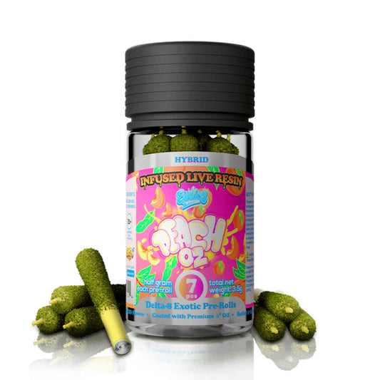 Dimo Exotics Delta 8 Pre-Rolls Peach Oz