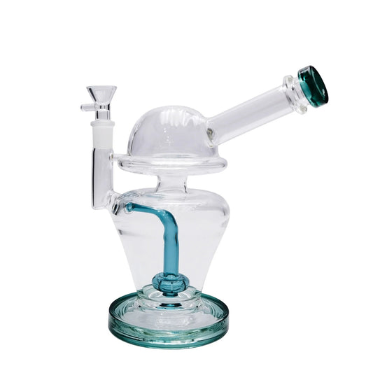 Domed Matrix Tank Bong - 8in Green