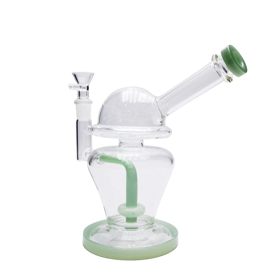 Domed Matrix Tank Bong - 8in Jade