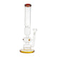 Amber 15-inch glass bong smoking device with colorful glass dots 3 chambers with ice catcher refreshing classic look