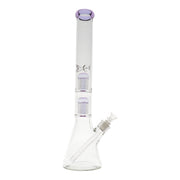 Double Colored Tree Perc Beaker - 18in Purple