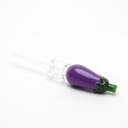 Empire Glassworks Eggplant Honey Straw - 5.5in