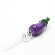 Empire Glassworks Eggplant Honey Straw - 5.5in