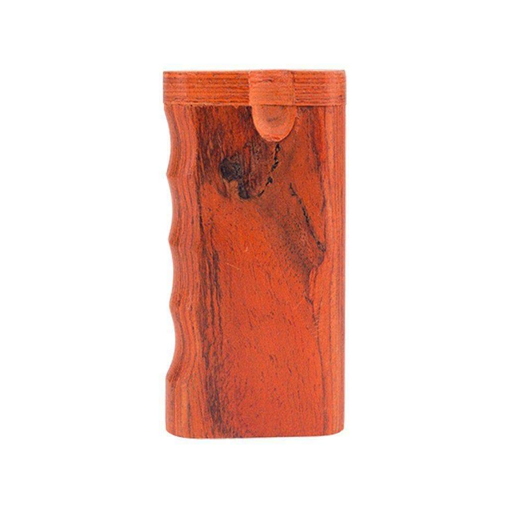 Handy discreet wooden dugout smoking accessory easy to hold with a stylish and rustic look