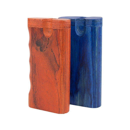 Handy discreet wooden dugout smoking accessory easy to hold with a stylish and rustic look