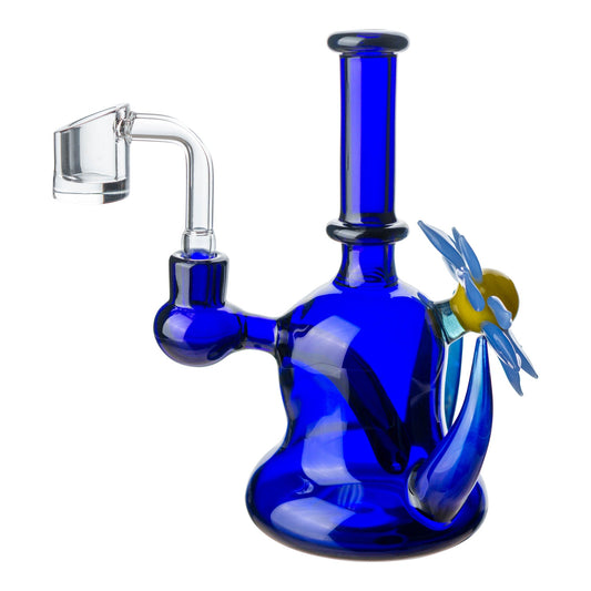 Flower Chariot Bong by Della Luna Glass