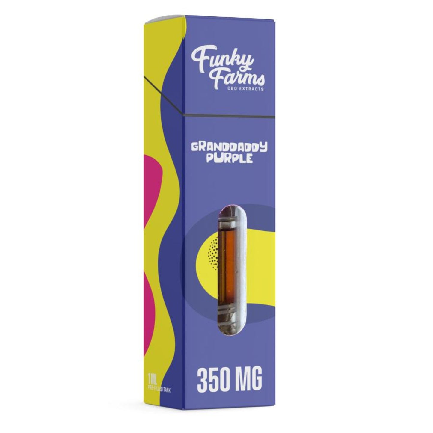 Funky Farms CBD Pre-Filled Cartridges - 350mg 350mg / Granddaddy Purple