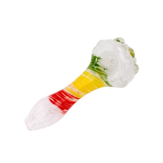 Getta Grip Rasta Glass Pipe - 4.5in