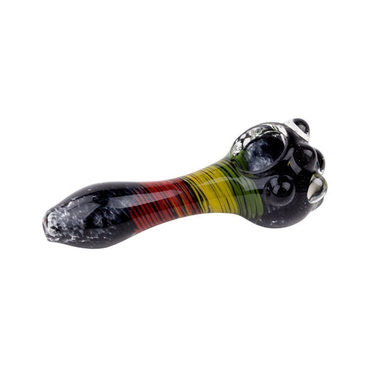 Getta Grip Rasta Glass Pipe - 4.5in