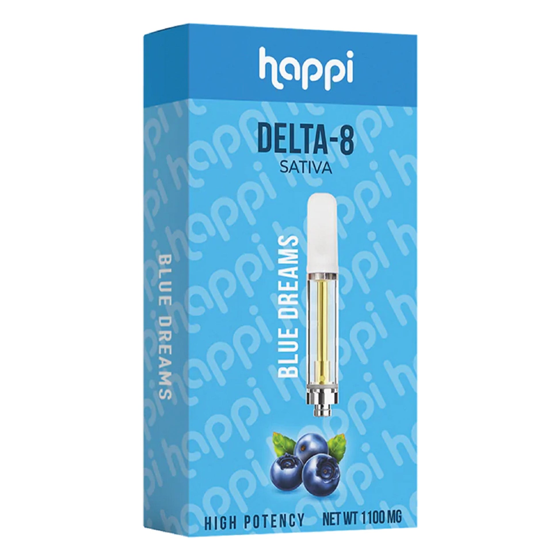 Happi Delta 8 Cartridge - 1100mg Blue Dream