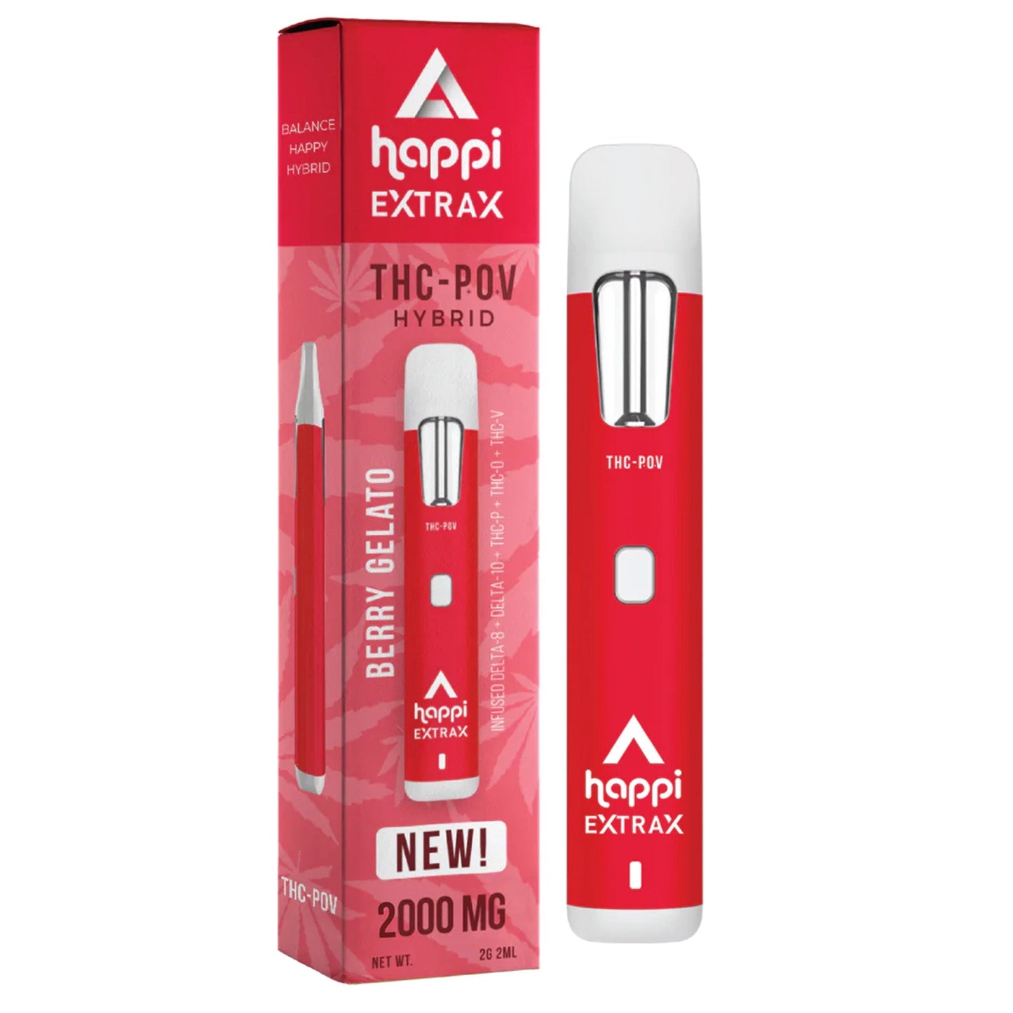 Happi x Extrax THC-POV Vape - 2000mg Berry Gelato