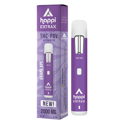Happi x Extrax THC-POV Vape - 2000mg Grape Ape