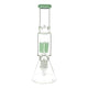 Jade 10-inch clear glass bong smoking device diffused downstem tree percolator with ice catcher beaker bottom