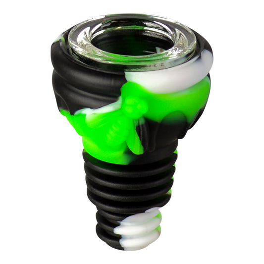Honeybee Silicone Bowl - Male Green / Black