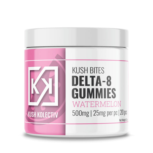 Kush Kolectiv Kush Bites Delta 8 Gummies - 500mg 500mg / Watermelon / 20