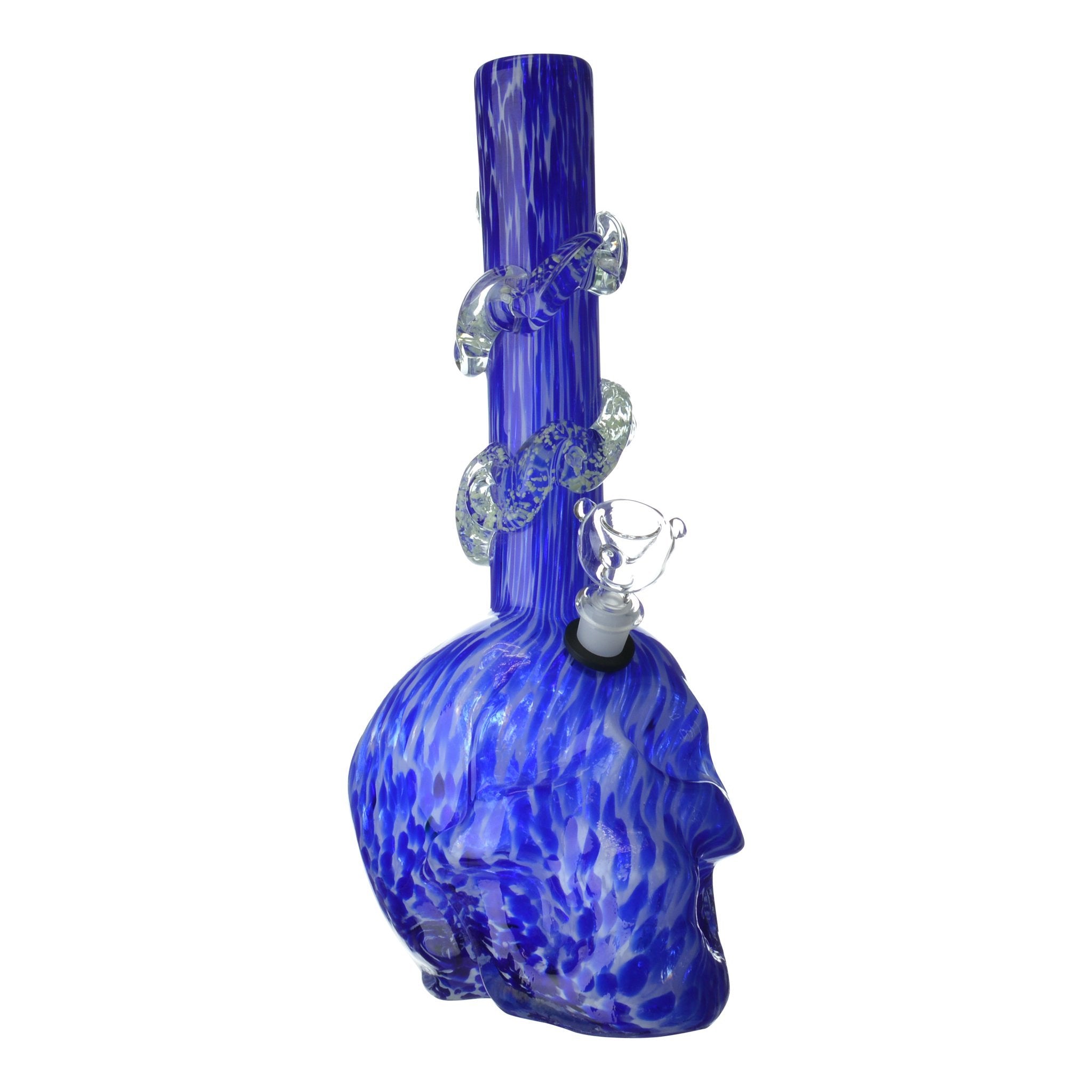 Large Dappled Skull Bong - Everything 420