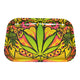 Large Metal Rolling Tray Fire Leaf - 7.5in