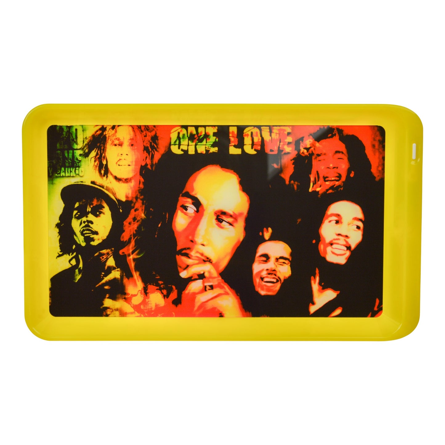 LED Rolling Tray - 10in Bob Marley
